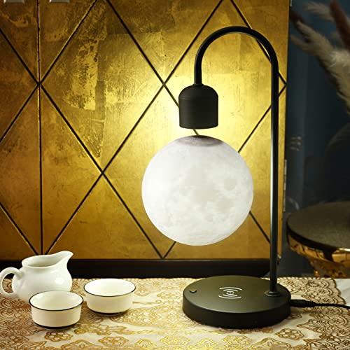 Floating Moon Lamp with Wireless Charger