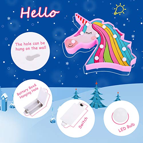 Colorful Unicorn Night Light