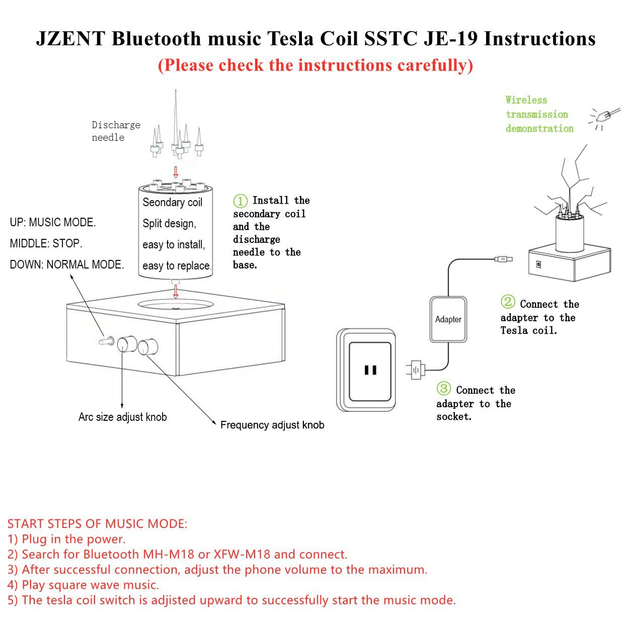 Bluetooth Music Tesla Coil