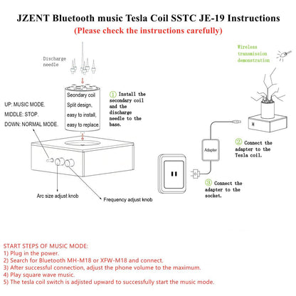 Bluetooth Music Tesla Coil