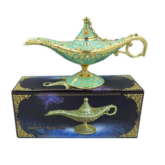 Vintage Aladdin Magic Genie Lamp Incense Burner