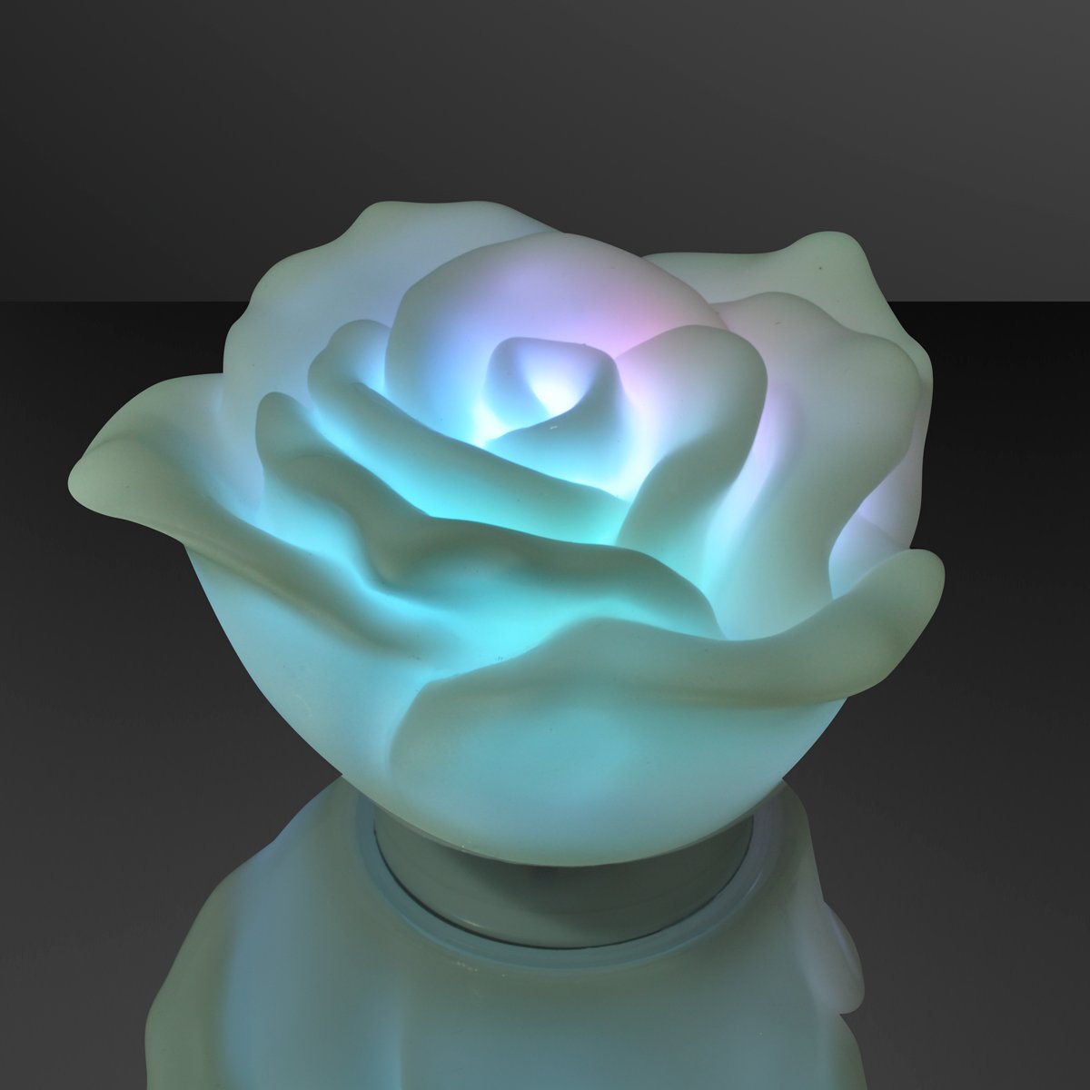 Floating Deco Roses with Color Change LEDs - Set of 12