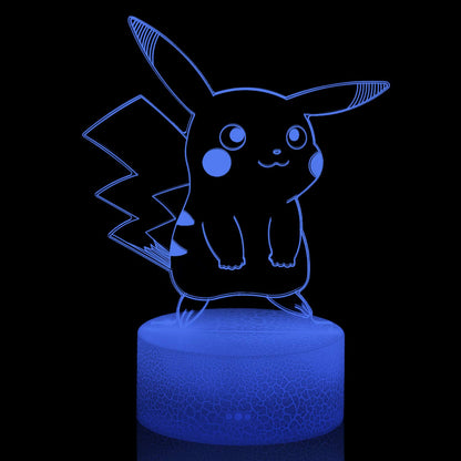 3D Illusion Night Light - Pokemon - 7 Colors