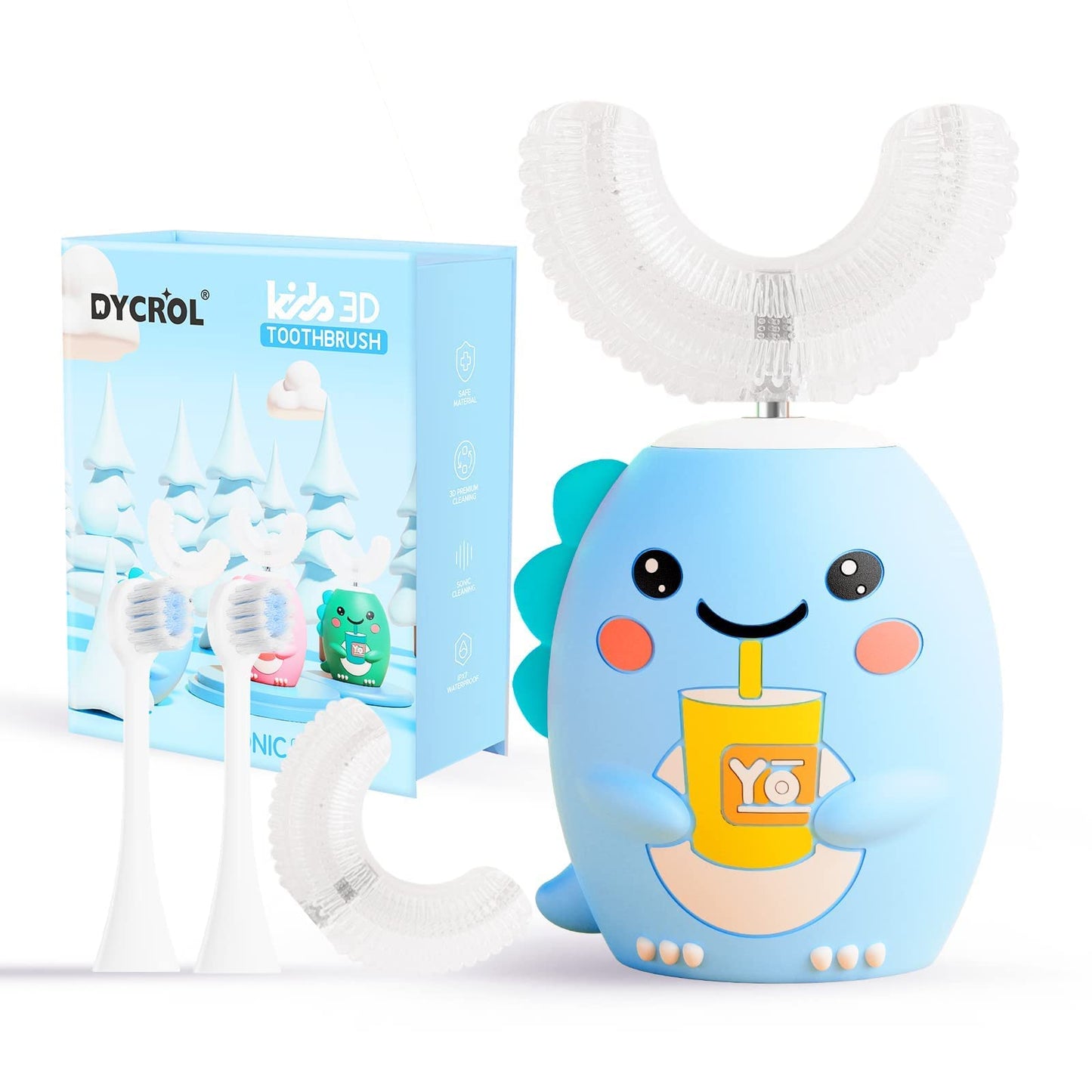 Cartoon Dinosaur Electric Toothbrush for Kids