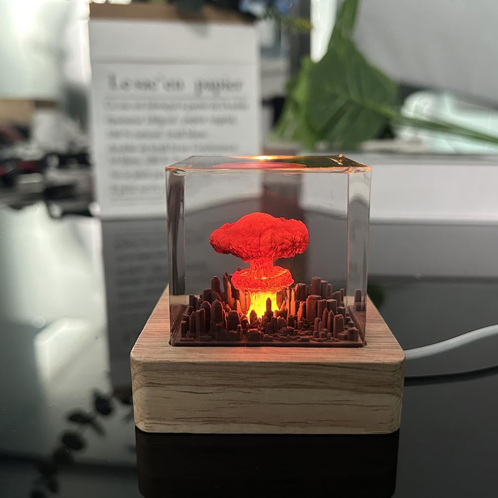 Mushroom Cloud Nuclear Explosion Lamp