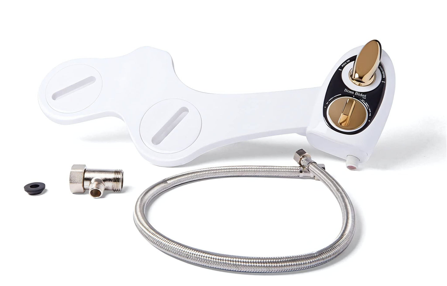 Bold White Gold Bidet Attachment