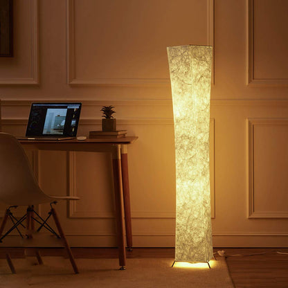 LED Floor Lamp with Fabric Shade