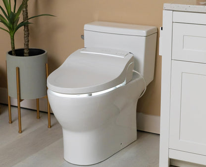 Elongated Bidet Toilet Seat with Remote