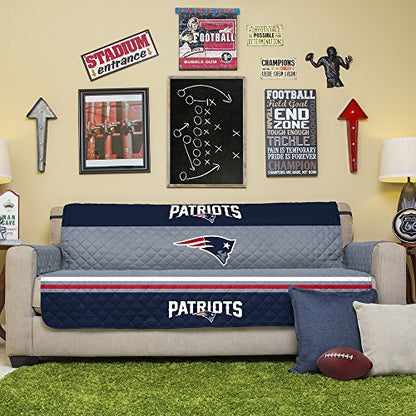 NFL New England Patriots Sofa Couch Reversible Furniture Protector