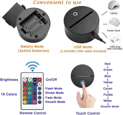 3D Lamp Gadget with Remote Control