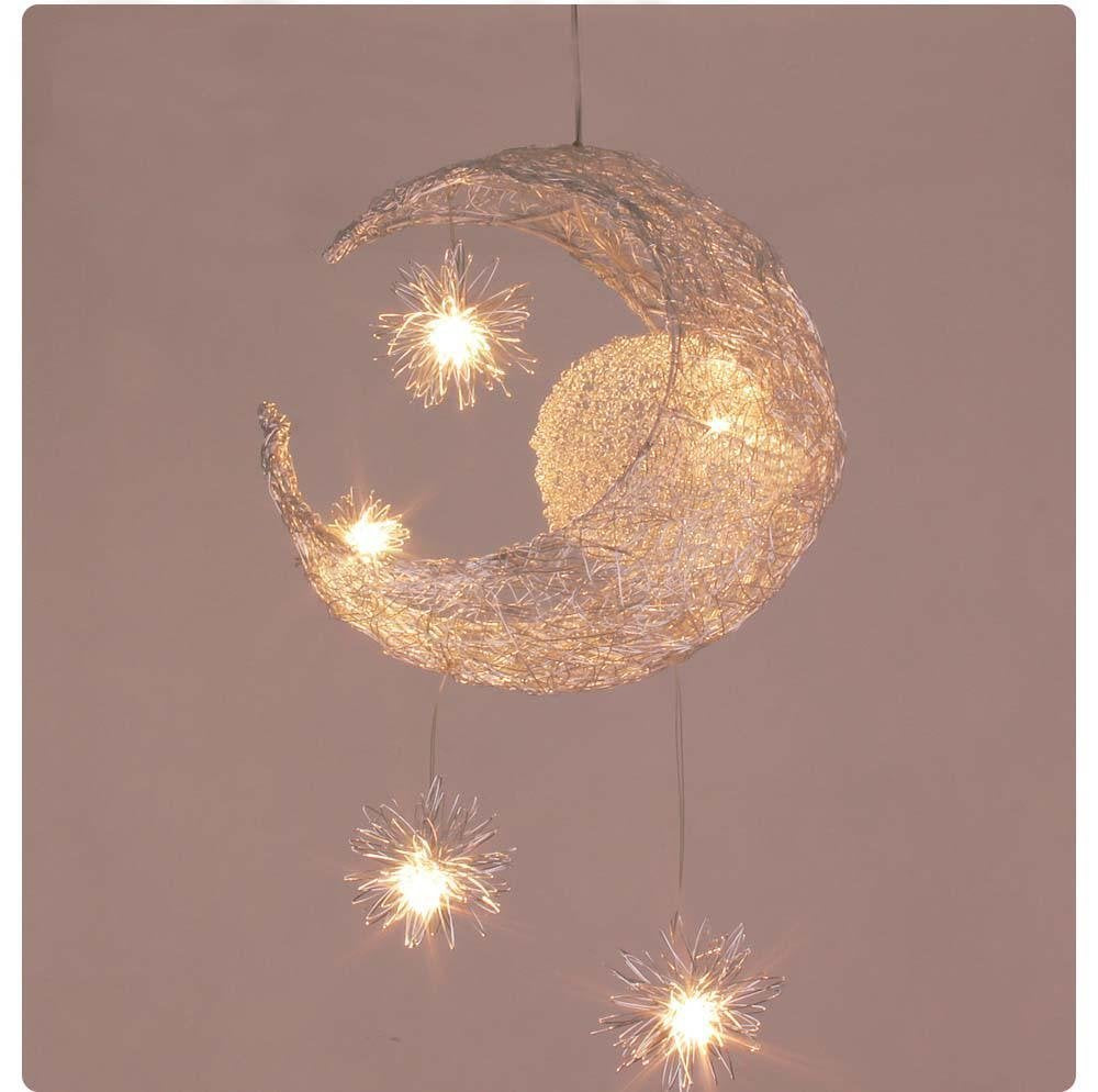 Moon and Stars Fairy LED Pendant Lamp