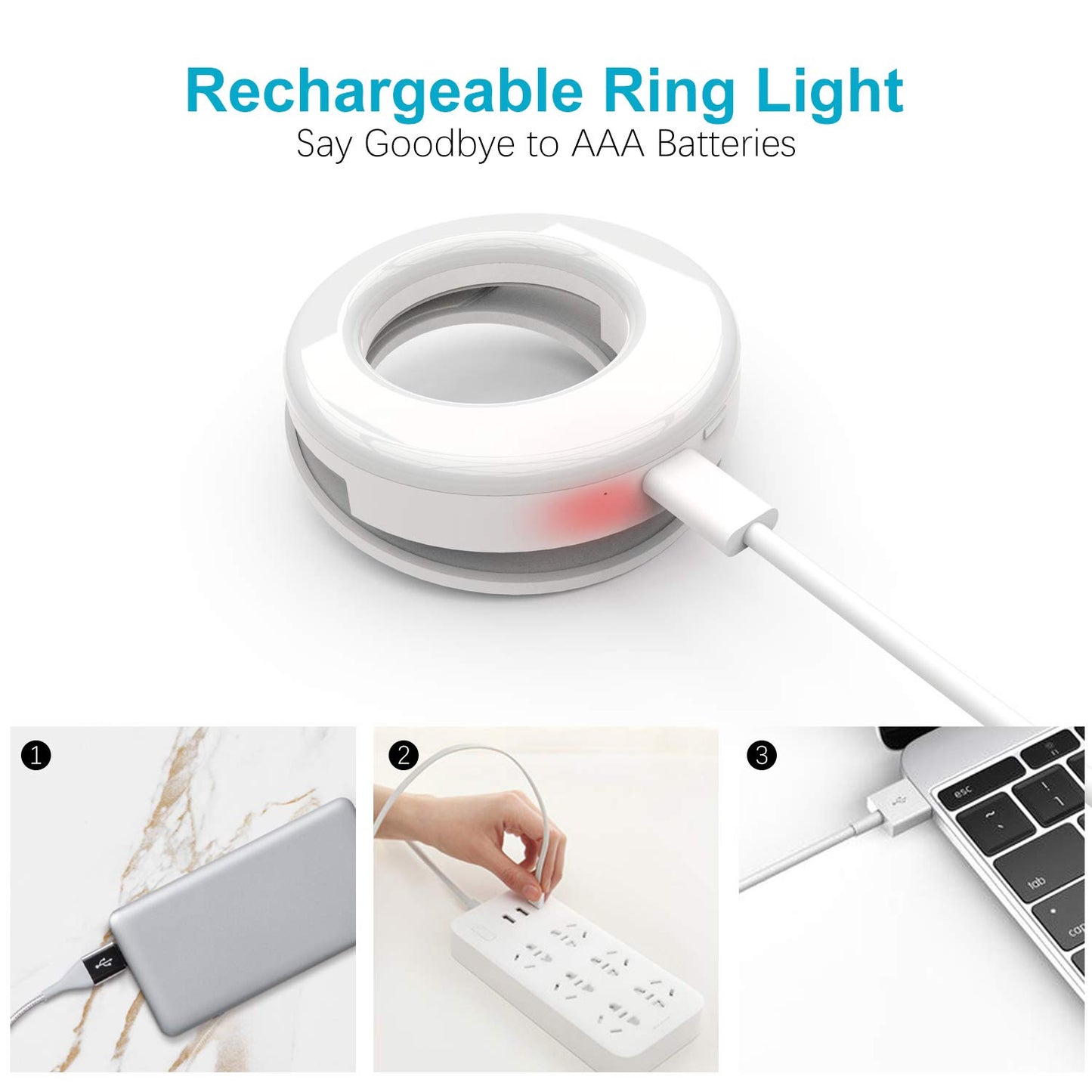 Selfie Light Ring with Clip