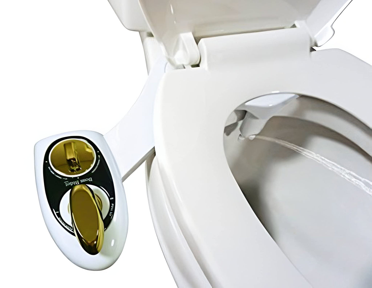 Bold White Gold Bidet Attachment