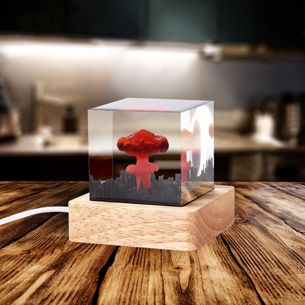 Mushroom Cloud Nuclear Explosion Lamp