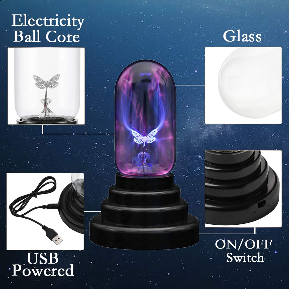 Butterfly Plasma Ball Light - USB Powered