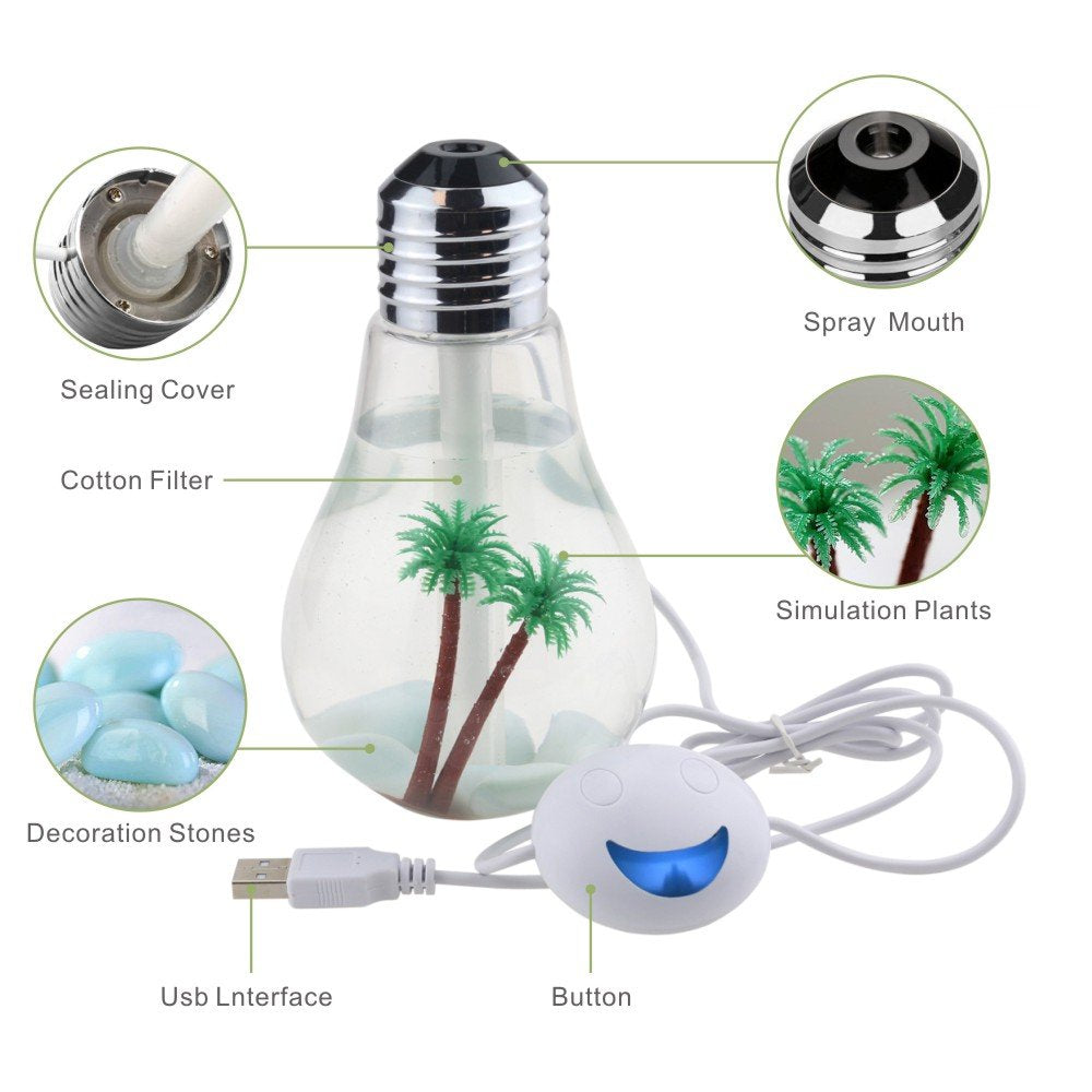 CLEEFUN Office Desk Bulb Humidifier.