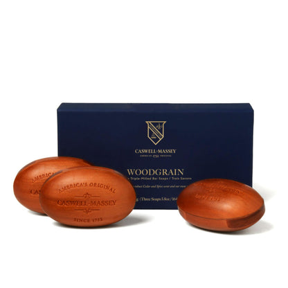 Caswell-Massey Woodgrain Sandalwood Soap Set