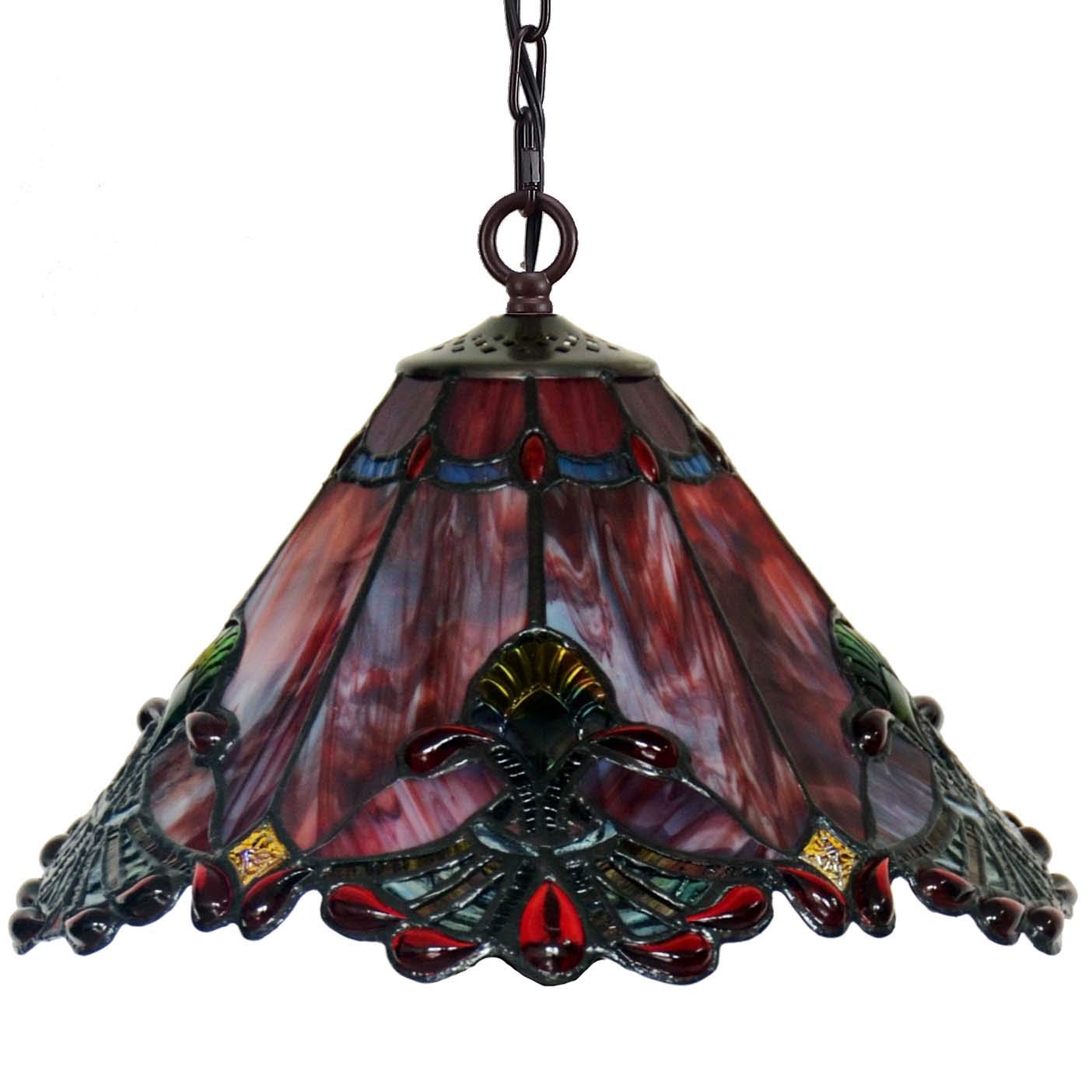 Tiffany Style Stained Glass Pendant Light