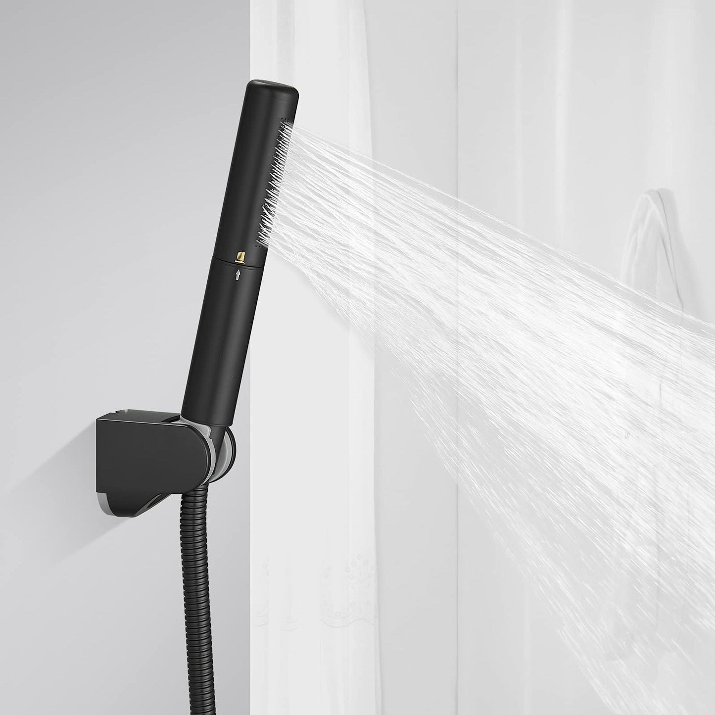 Black Brass Handheld Shower Head