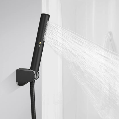Black Brass Handheld Shower Head