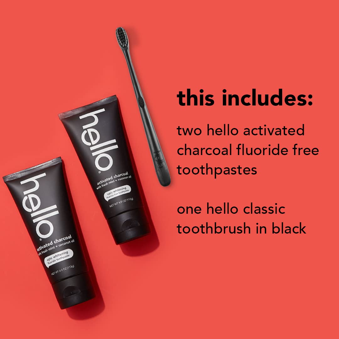 Activated Charcoal Teeth Whitening Set