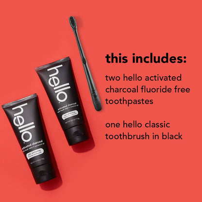 Activated Charcoal Teeth Whitening Set