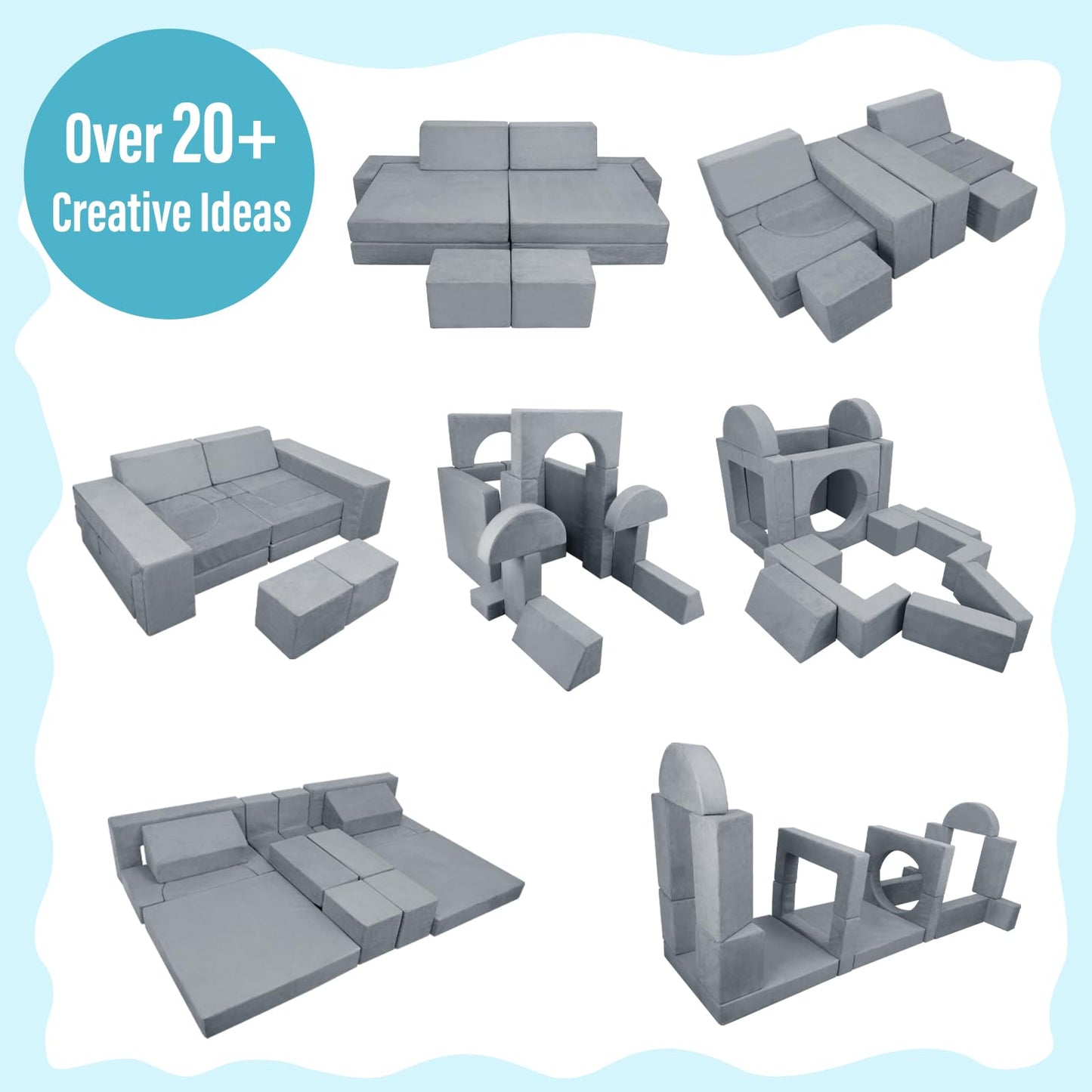 Modular Toddler Foam Sofa