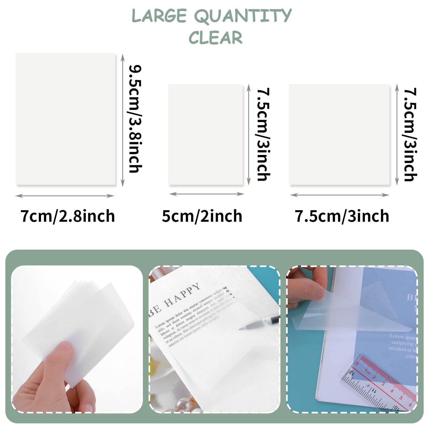 Clear Sticky Note Pads