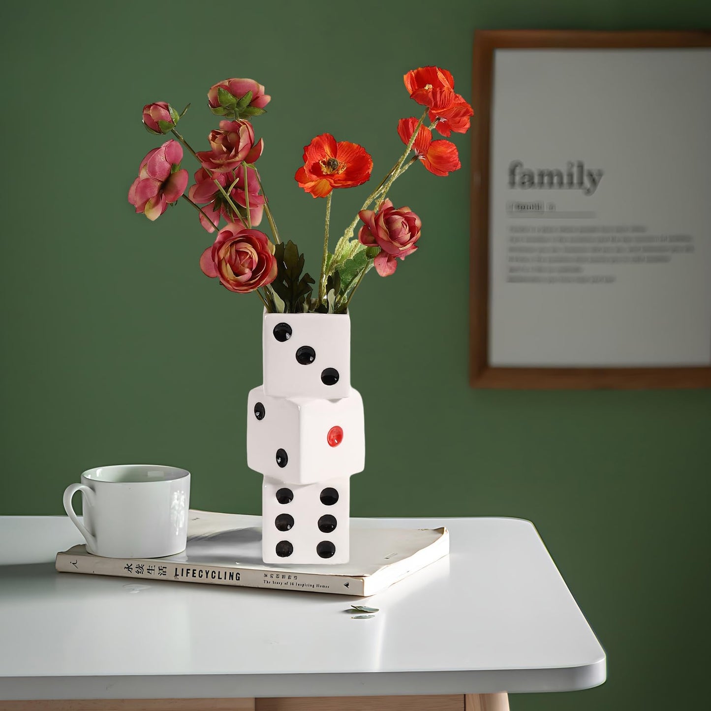 Dice Ceramic Vase