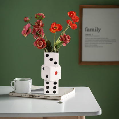 Dice Ceramic Vase