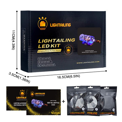 LED Light Kit for Ship in a Bottle Model