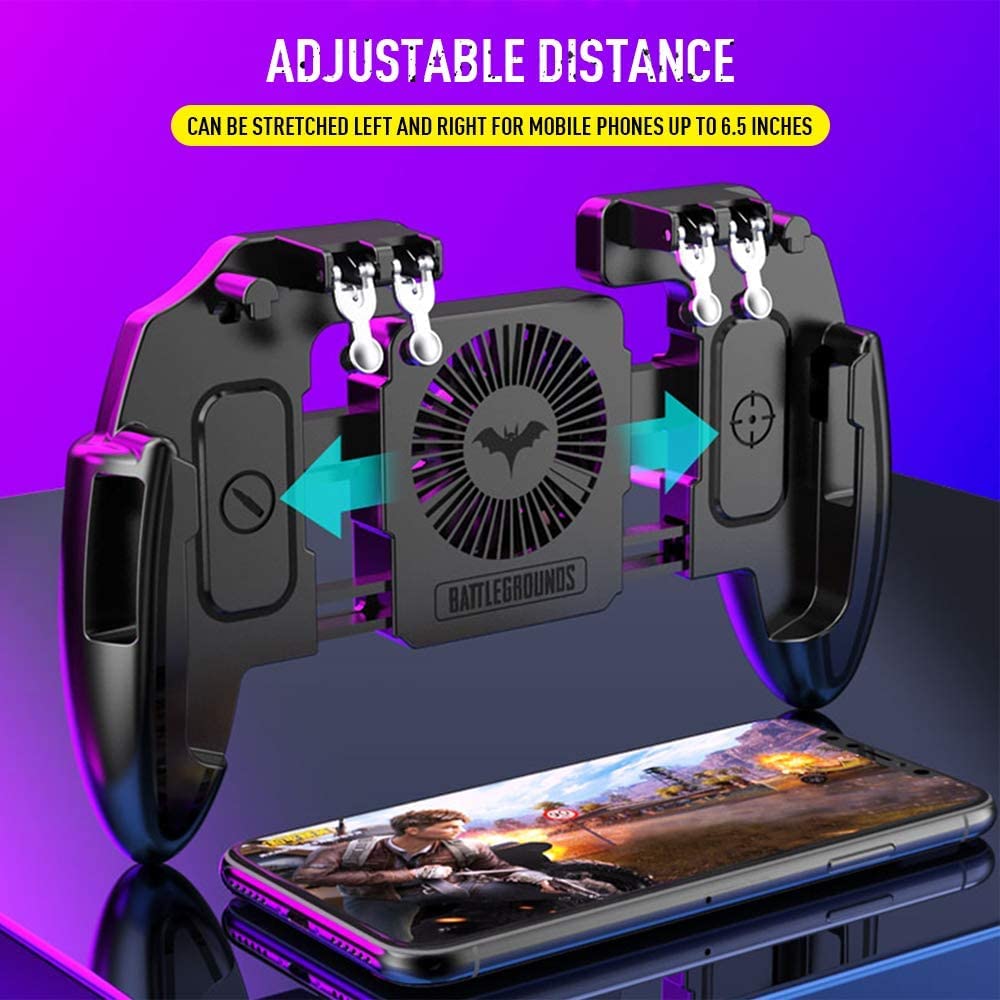 Mobile Game Controller with Cooling Fan