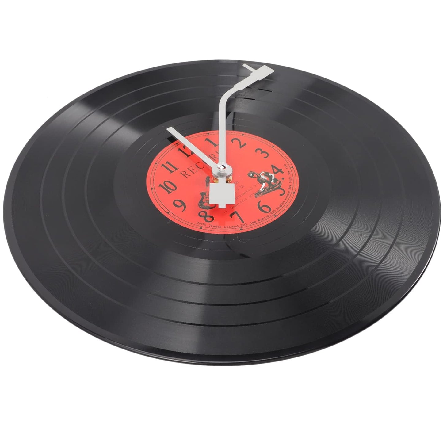 Musical Vinyl Record Wall Clock - 11.81"