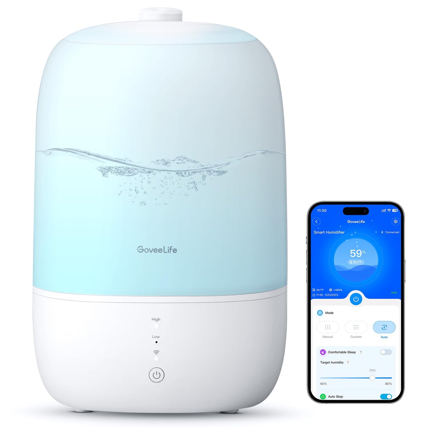 Smart Humidifier with Essential Oil Diffuser