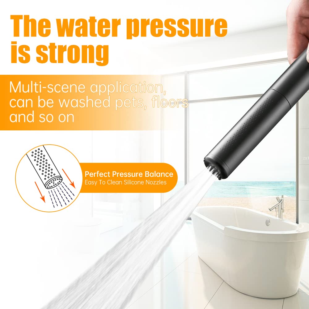 Black Brass Handheld Shower Head