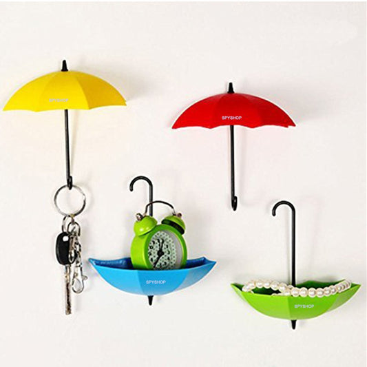 Colorful Umbrella Key Holder Set