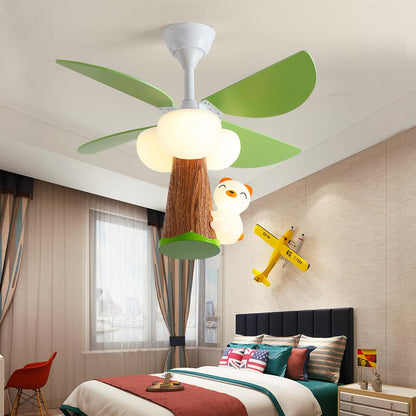 OUSAITE Kids Room Ceiling Fan with Lighting