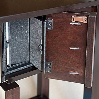 Home Defense Night Stand with Hidden Firearm Safe