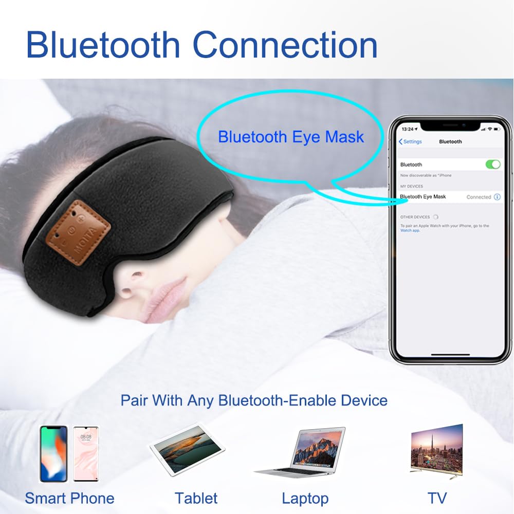 Bluetooth Sleep Headphones Mask