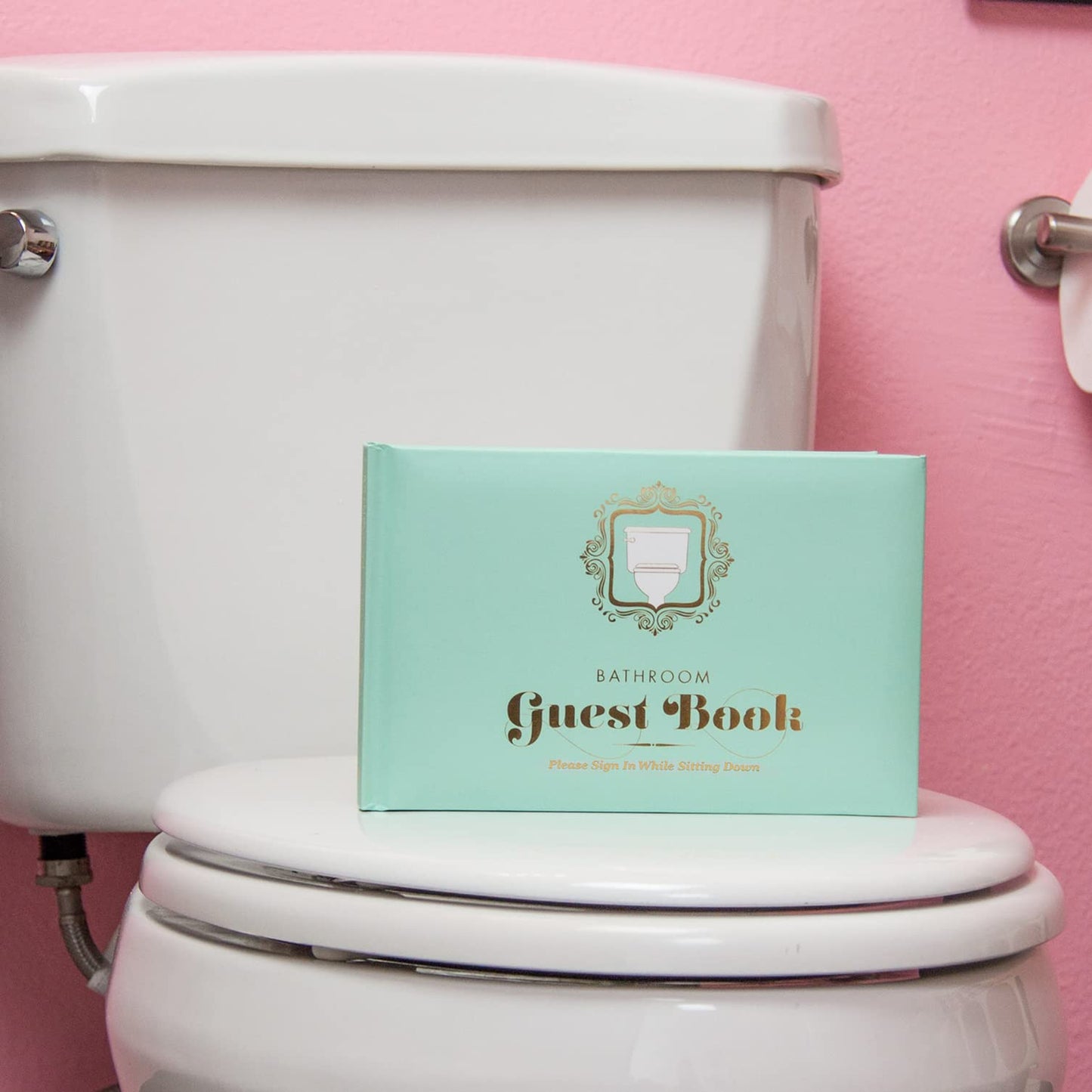 Knock Knock Bathroom Guest Book