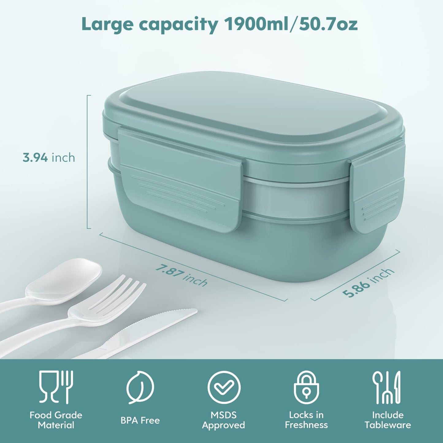 Adult Stackable Bento Lunch Box