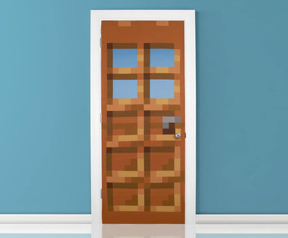 Minecraft Oakdoor Fabric Door Cling