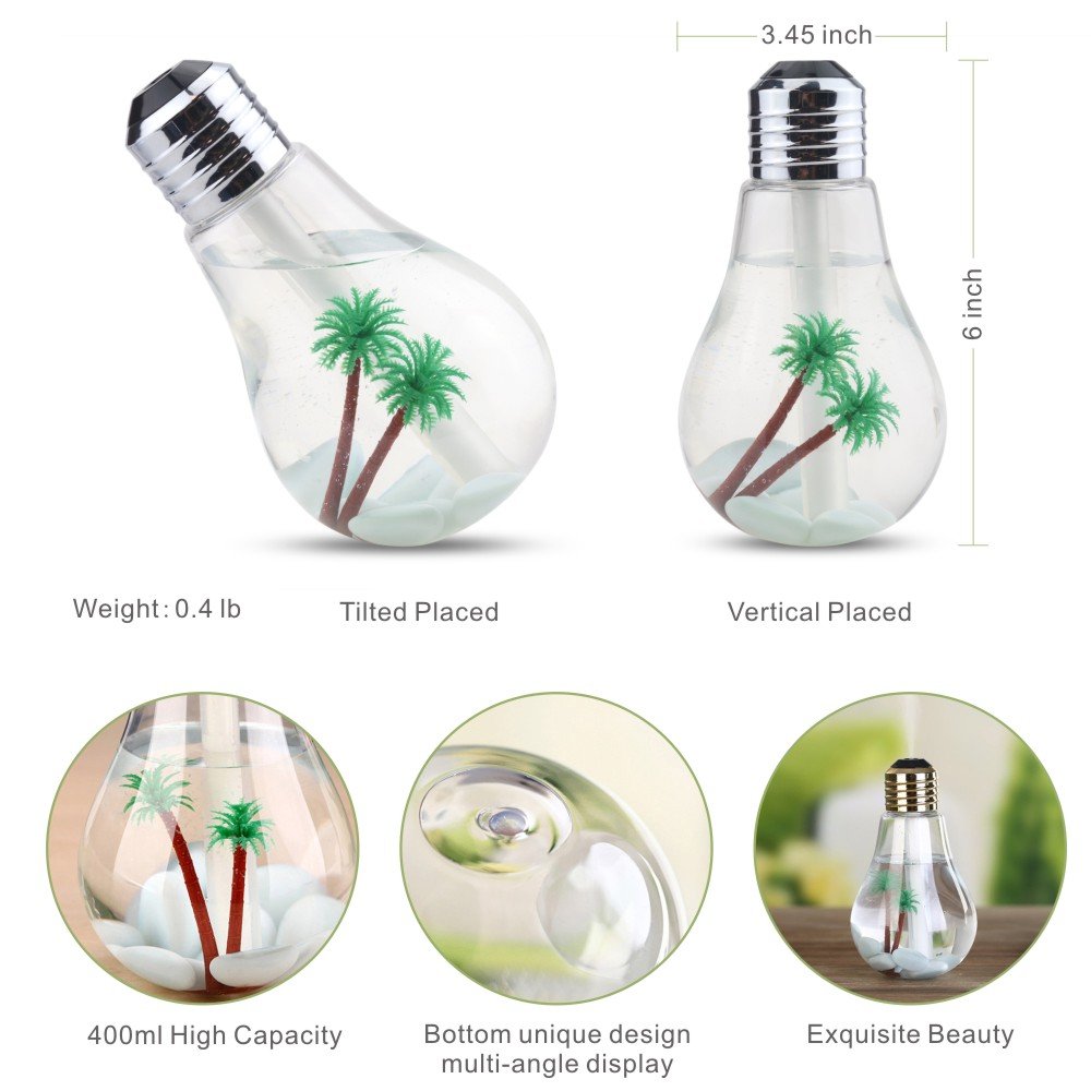 CLEEFUN Office Desk Bulb Humidifier.