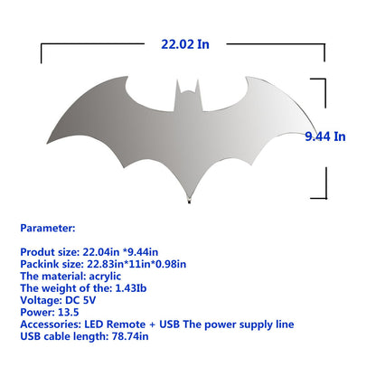 Batman LED Lamp with Remote Control