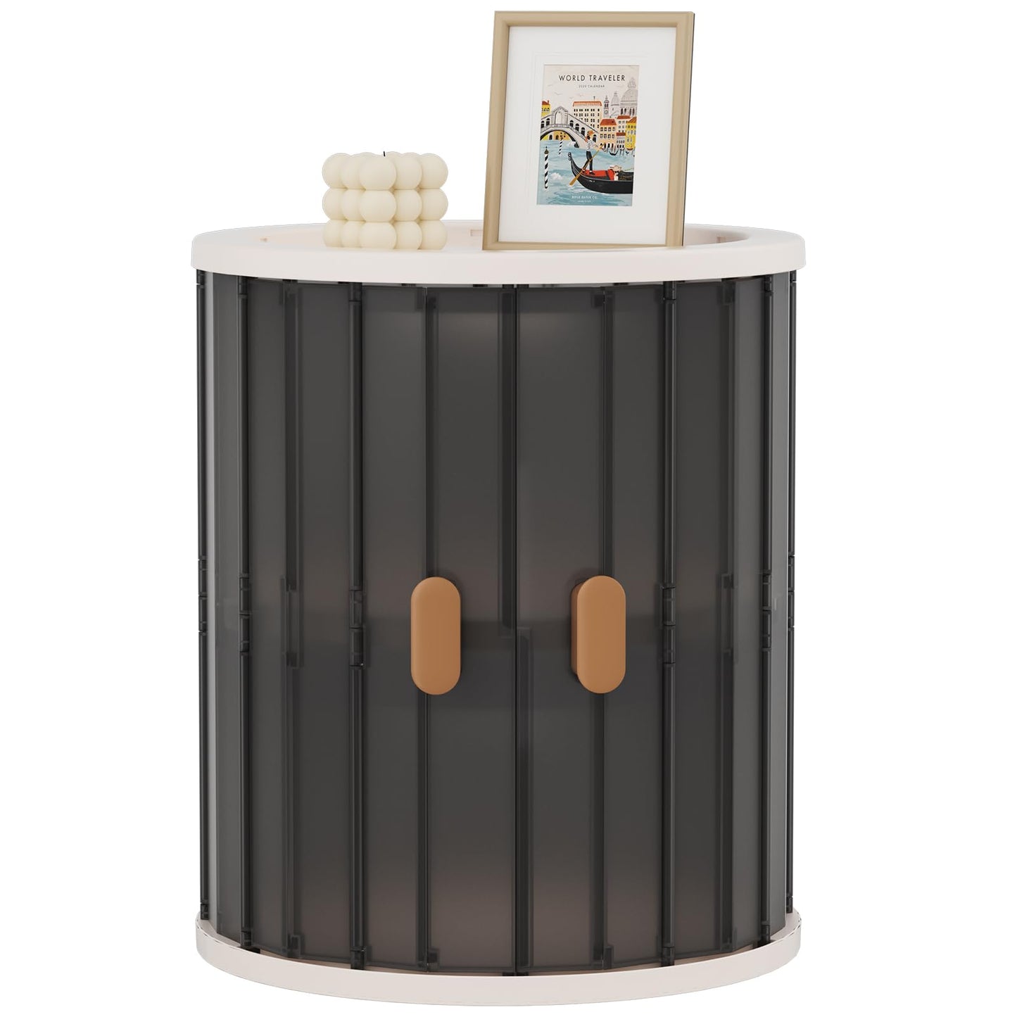 Modern Nightstand with Accordion Door