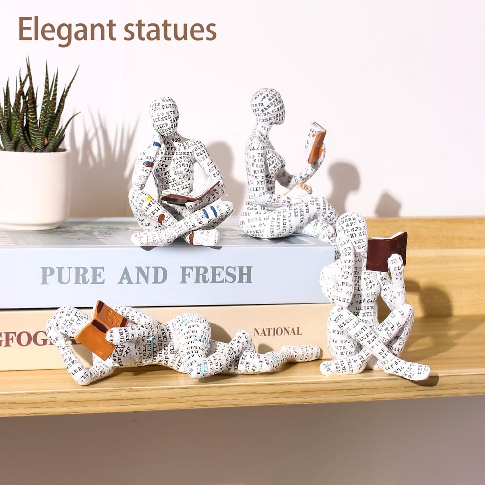 Modern Reading Woman Figurine