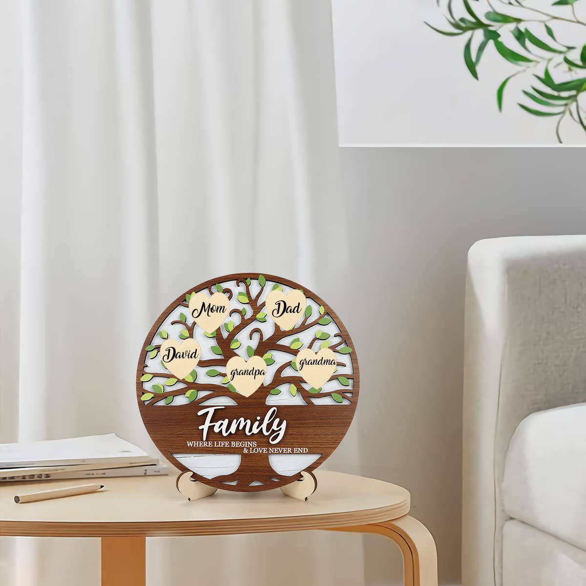 Personalized 3D Family Tree Decor