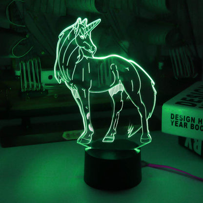 3D Unicorn Night Light