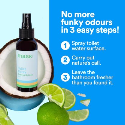 Toilet Odor Eliminator Spray - Coconut & Lime