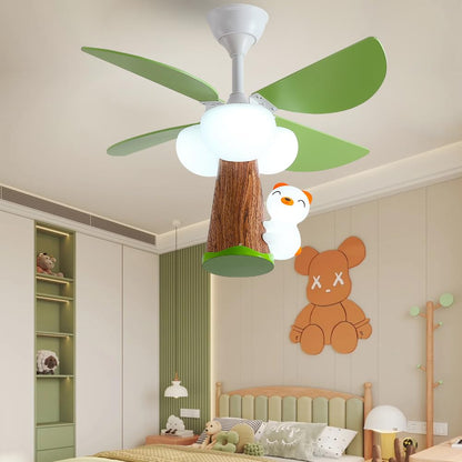 OUSAITE Kids Room Ceiling Fan with Lighting